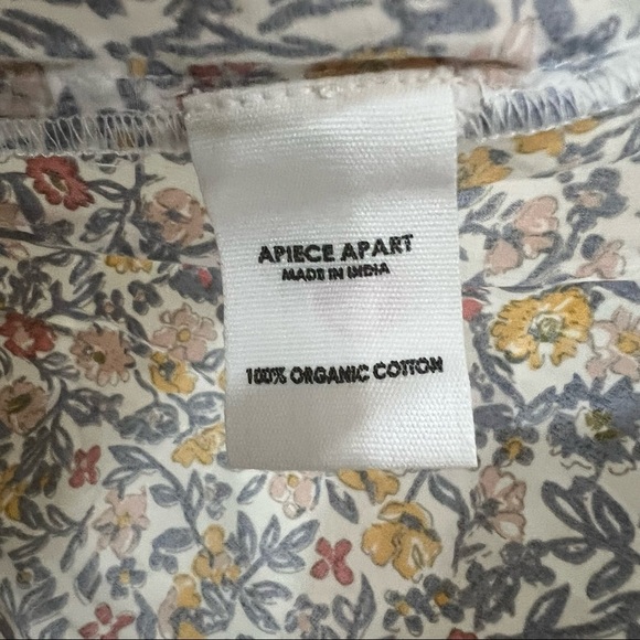 APIECE APART Maurino Floral Drop Waist Mini Dress in Sweet Multi Sz M Luxury EUC - Picture 3 of 12